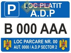 Indicator pentru loc de parcare platit